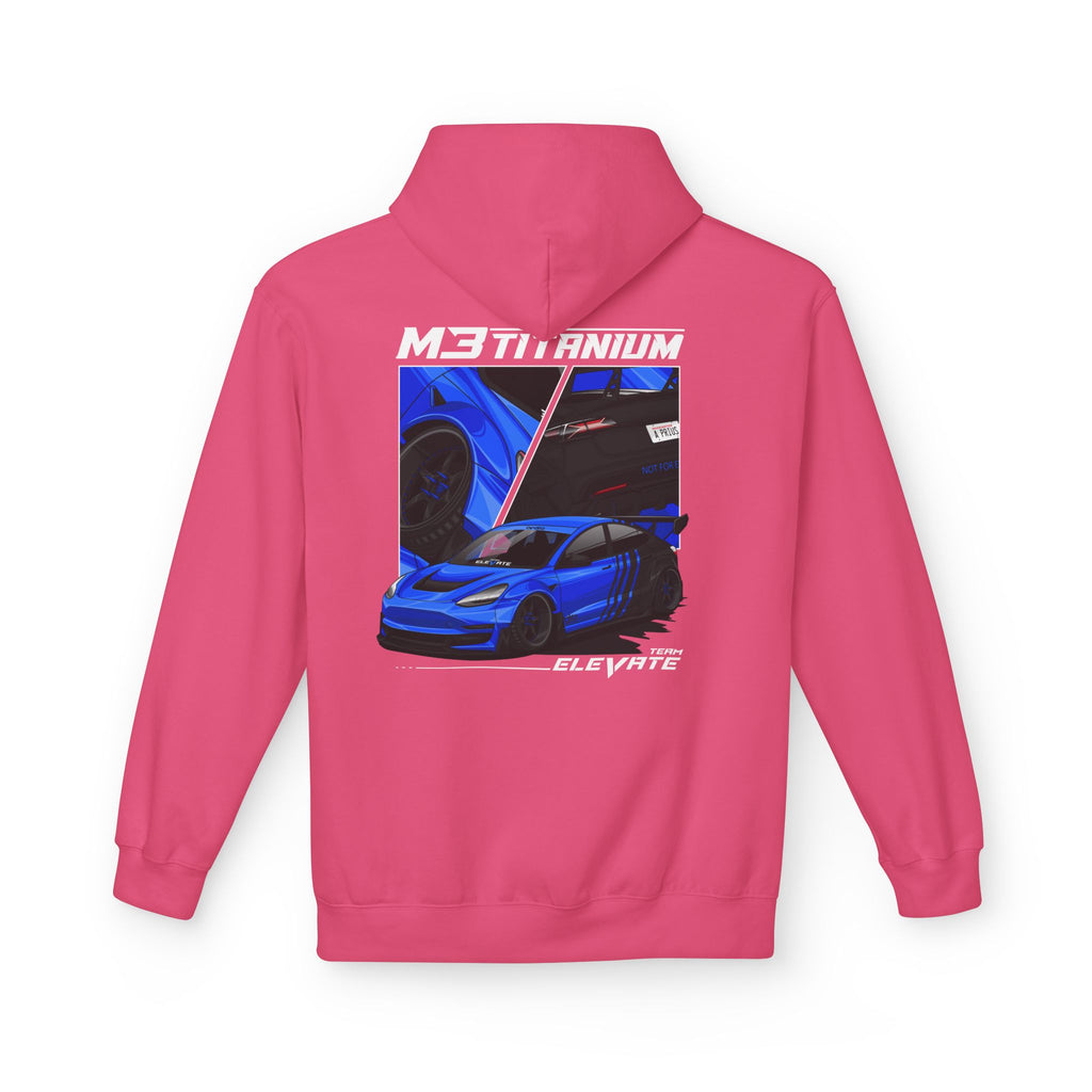 M3TITANIUM Blue Sports Car Graphic Hoodie — ELEVATE Racing Streetwear