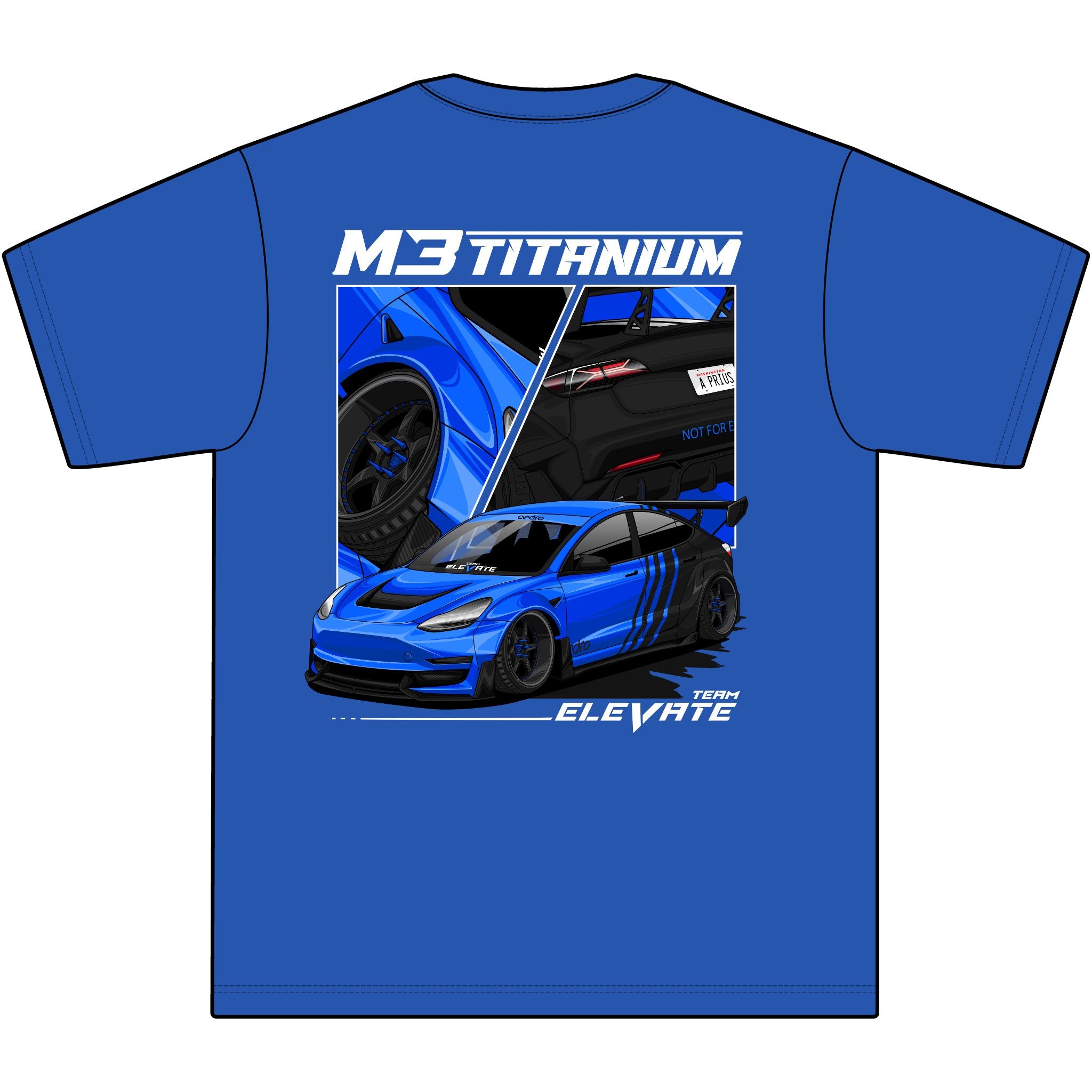 M3 Titanium T-Shirt (on back)