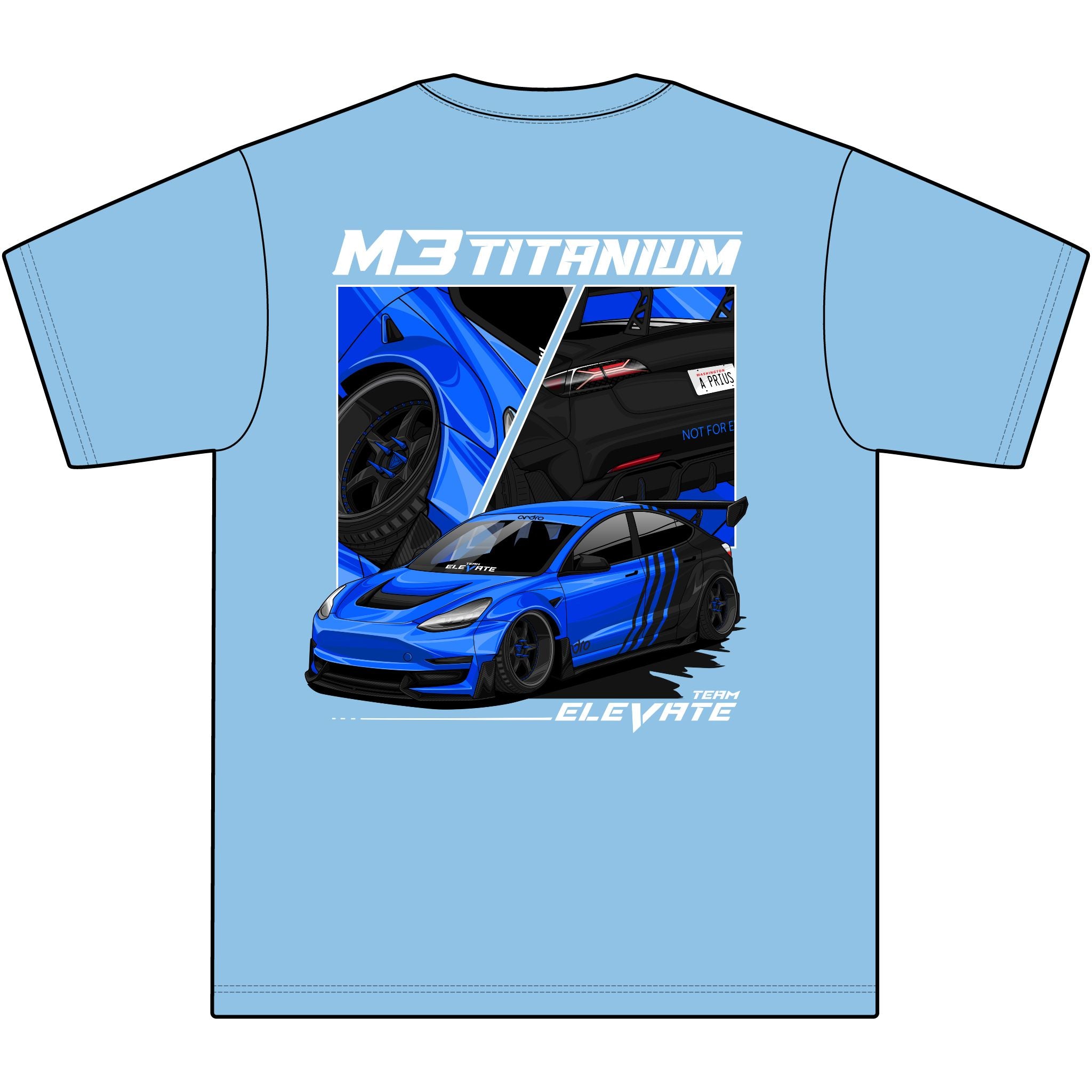 M3 Titanium T-Shirt (on back)
