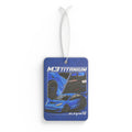 Sports Car Air Freshener – Blue M3 Titanium Design, 'ELEVATE' Scented Car Ornament